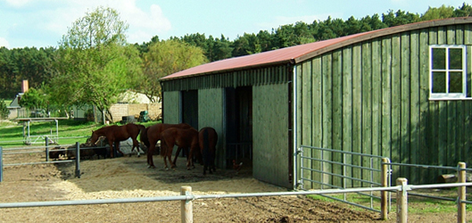 Offenstall auf dem Eichelhof